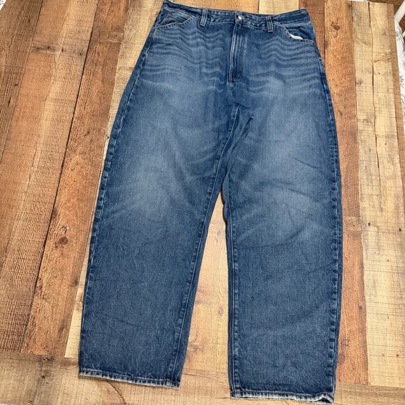 Madewell Denim - Madewell Women's Medium Denim The Curvy Balloon Jeans Sz 32 Horseshoe Streetwear
